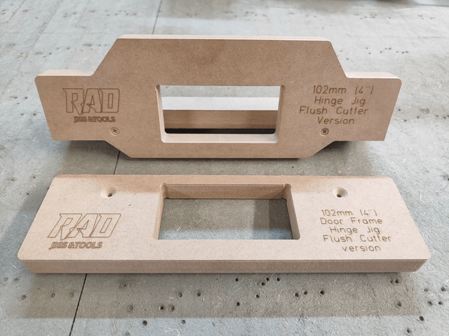 Door Hinge Router Jig (102mm 4 inch) & Door Frame Jig - Twin Pack