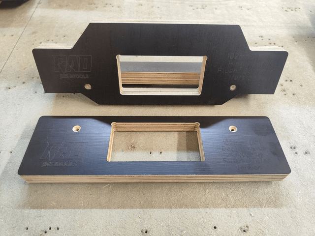 Door Hinge Router Jig (102mm 4 inch) & Door Frame Jig - Twin Pack